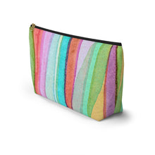 Load image into Gallery viewer, Abstract Custom Made Accessory Pouch w T-bottom
