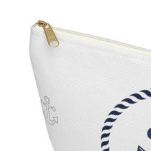 Load image into Gallery viewer, Custom Made Anchor Accessory Pouch w T-bottom
