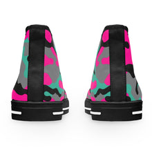 Load image into Gallery viewer, HMU Ladies Brand Camouflage Custom Design Women's High Top Sneakers
