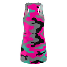 Load image into Gallery viewer, Camouflage Women's Cut &amp; Sew Racerback Dress
