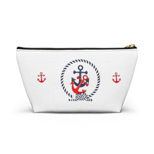 Load image into Gallery viewer, Custom Made Anchor Accessory Pouch w T-bottom
