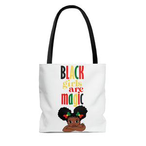 Black Girls Are Magic AOP Tote Bag