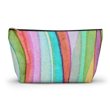 Load image into Gallery viewer, Abstract Custom Made Accessory Pouch w T-bottom
