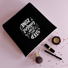 Load image into Gallery viewer, Step Out of your Comfort Zone Print Cotton Cosmetic Bag
