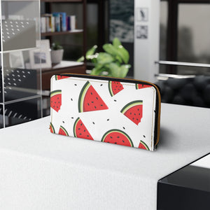 Custom Made Watermelon Design Zipper Wallet