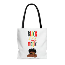 Load image into Gallery viewer, Black Girls Are Magic AOP Tote Bag
