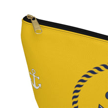 Load image into Gallery viewer, Custom Made Anchor Accessory Pouch w T-bottom
