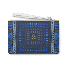 Load image into Gallery viewer, Clutch Bag Spring &quot;Blue Abstract Print&quot;
