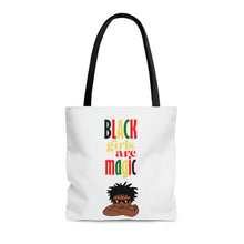 Load image into Gallery viewer, Black Girls Are Magic AOP Tote Bag
