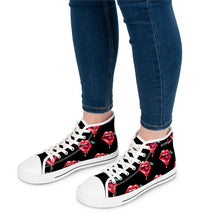 Load image into Gallery viewer, Lip with Cherry Brand Custom Design Women's High Top Sneakers
