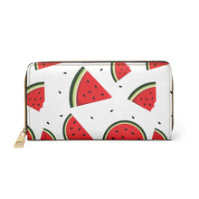 Load image into Gallery viewer, Custom Made Watermelon Design Zipper Wallet
