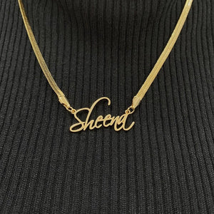 Personalized Necklace Custom Snake Necklace Stainless Steel Snake Choker Necklace