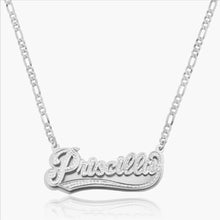 Load image into Gallery viewer, Varsity Personalized 18k Double Plated Necklace
