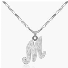 Load image into Gallery viewer, Double Plated 18k Gold Plated Custom Big Letter Pendant Necklace
