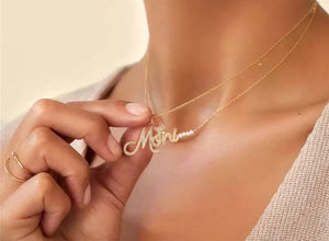 Butterfly Name Necklace 18k Gold With Zircon Crystals