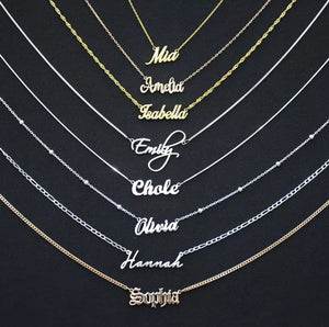 Personalized Pendant Name Necklace