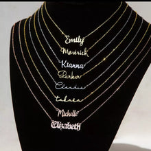 Load image into Gallery viewer, Personalized Pendant Name Necklace
