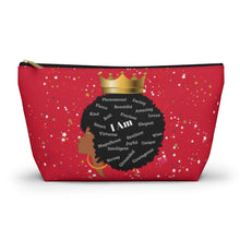 Load image into Gallery viewer, Afro I Am Custom Made Accessory Pouch w T-bottom
