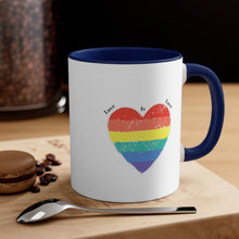 Load image into Gallery viewer, Love Is Love Accent Coffee Mug, 11oz
