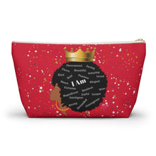 Load image into Gallery viewer, Afro I Am Custom Made Accessory Pouch w T-bottom
