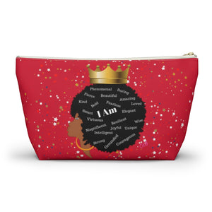 Afro I Am Custom Made Accessory Pouch w T-bottom