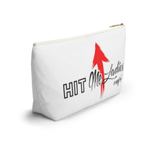 Load image into Gallery viewer, HMU Ladies Brand Accessory Pouch w T-bottom
