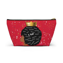 Load image into Gallery viewer, Afro I Am Custom Made Accessory Pouch w T-bottom
