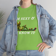 Load image into Gallery viewer, I&#39;m Sexy &amp; I Know  It Unisex Heavy Cotton Tee
