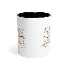 Load image into Gallery viewer, Trust Your Instincts Black Accent Mug
