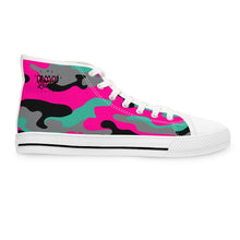 Load image into Gallery viewer, HMU Ladies Brand Camouflage Custom Design Women's High Top Sneakers
