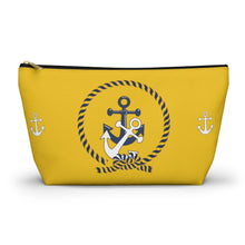 Load image into Gallery viewer, Custom Made Anchor Accessory Pouch w T-bottom
