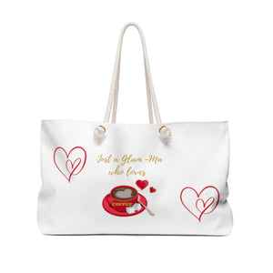 Just A Glam-Ma Who Loves Coffee Weekender Bag