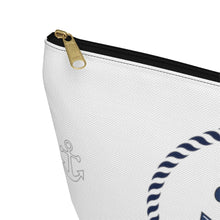 Load image into Gallery viewer, Custom Made Anchor Accessory Pouch w T-bottom
