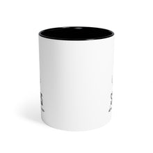 Load image into Gallery viewer, Storms Don't Scare Me Motivational Black Accent Mug
