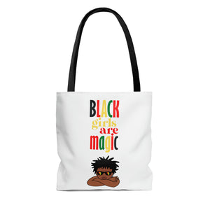 Black Girls Are Magic AOP Tote Bag