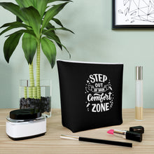 Load image into Gallery viewer, Step Out of your Comfort Zone Print Cotton Cosmetic Bag
