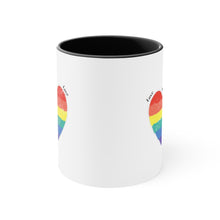 Load image into Gallery viewer, Love Is Love Accent Coffee Mug, 11oz
