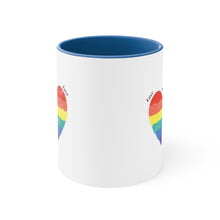Load image into Gallery viewer, Love Is Love Accent Coffee Mug, 11oz
