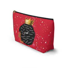 Load image into Gallery viewer, Afro I Am Custom Made Accessory Pouch w T-bottom
