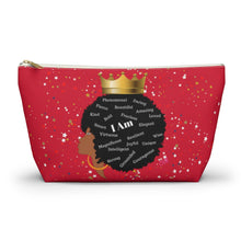 Load image into Gallery viewer, Afro I Am Custom Made Accessory Pouch w T-bottom
