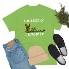 Load image into Gallery viewer, I&#39;m Sexy &amp; I Know  It Unisex Heavy Cotton Tee
