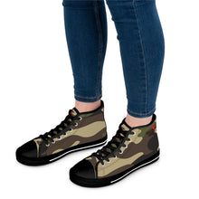 Load image into Gallery viewer, HMU Ladies Brand Camouflage Custom Design Women's High Top Sneakers
